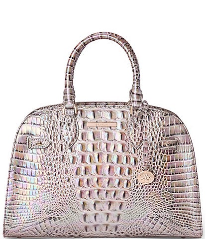 BRAHMIN Melbourne Collection Angelina Silk Mist Satchel Handle Bag