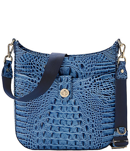 BRAHMIN Melbourne Collection Blue Serenade Leia Crossbody Bag