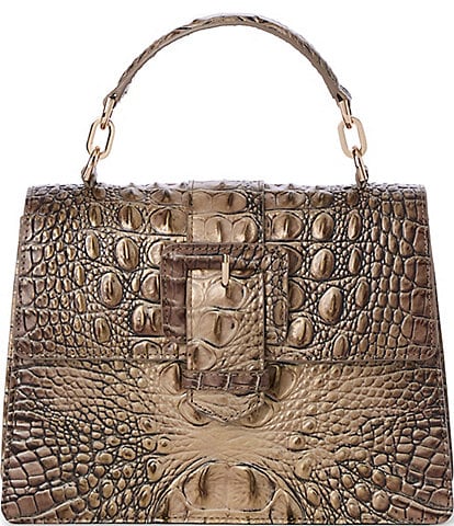 BRAHMIN Melbourne Collection Brindle Hallie Satchel Bag