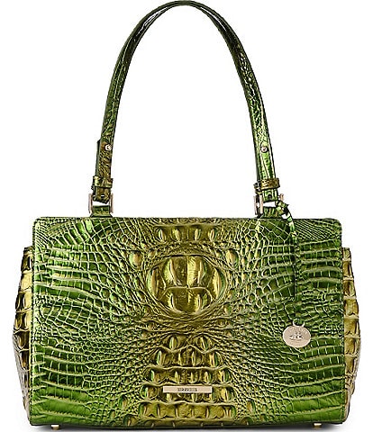BRAHMIN Melbourne Collection Cacti Green Josette Tote Bag