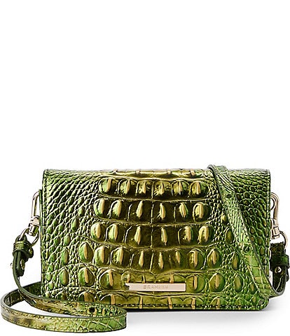 BRAHMIN Melbourne Collection Cacti Green Minuette Crossbody Bag