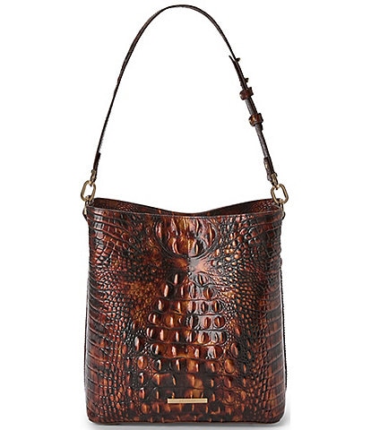 BRAHMIN Melbourne Collection Celina Tortoise Shell Bucket Bag