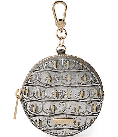 BRAHMIN Melbourne Collection Chrome Circle Coin Purse