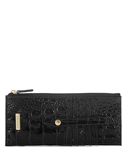 BRAHMIN Melbourne Collection Leather Crocodile-Embossed Wallet