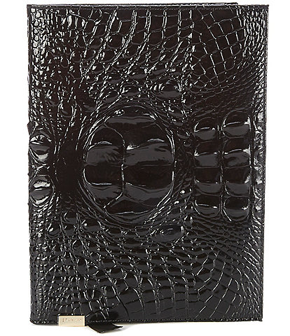 BRAHMIN Melbourne Collection Crocodile Embossed Leather Journal