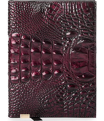 BRAHMIN Melbourne Collection Crocodile Embossed Leather Journal