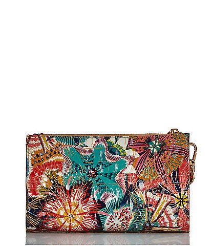 BRAHMIN Melbourne Collection Daisy Desert Bloom Wristlet