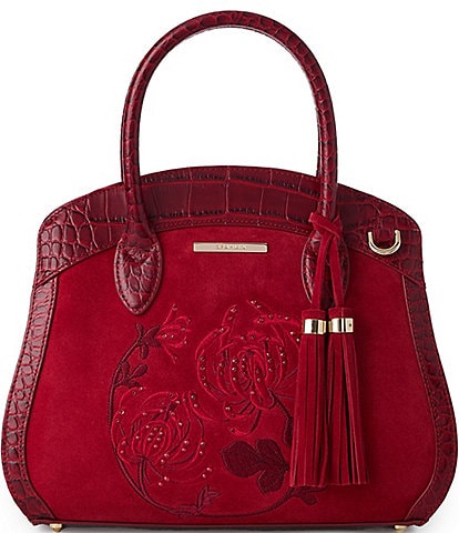 BRAHMIN Melbourne Collection Embrace Kirin Rosetta Satchel Bag