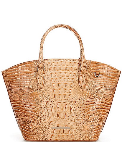 BRAHMIN Melbourne Collection Honey Brown Small Charmaine Tote Bag