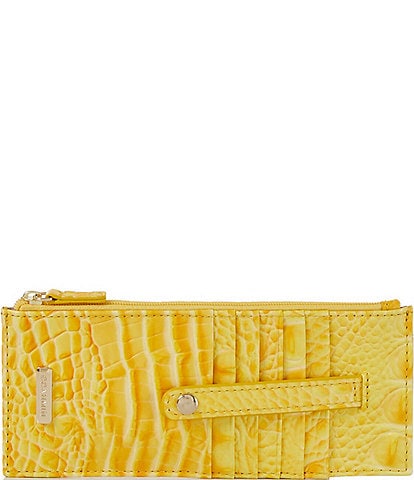 BRAHMIN Melbourne Collection Buttercup Leather Credit Card Wallet