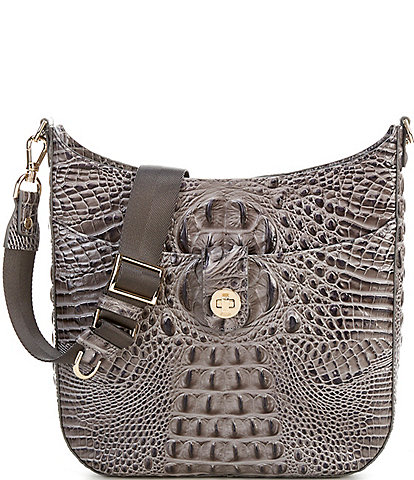 BRAHMIN Melbourne Collection Leia Charcoal Crossbody Bag