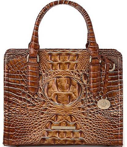 BRAHMIN Melbourne Collection Luggage Brown Cami Satchel Bag