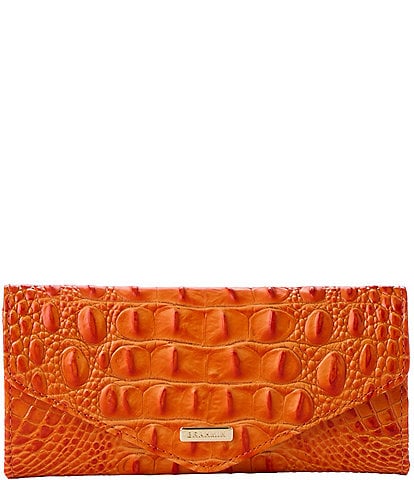 BRAHMIN Melbourne Collection Mandarin Orange Veronica Wallet