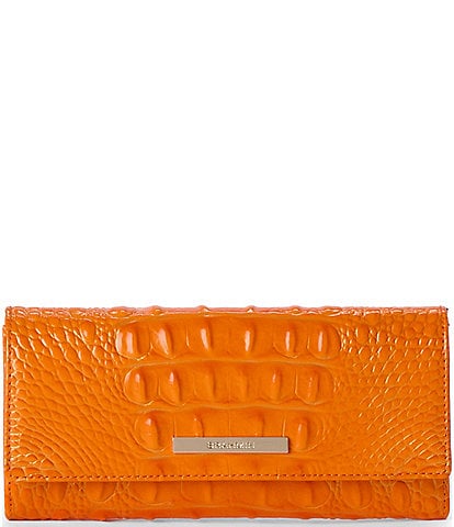 BRAHMIN Melbourne Collection Mango Orange Cordelia Wallet