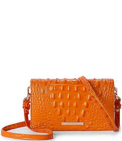 BRAHMIN Melbourne Collection Mango Orange Minuette Crossbody Bag