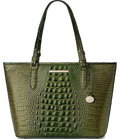 BRAHMIN Melbourne Collection Matcha Green Medium Asher Tote Bag