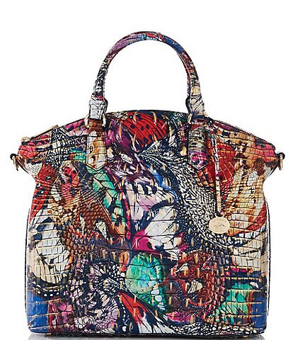 Brahmin Small Caroline Melbourne Leather Satchel - Saltwater Taffy