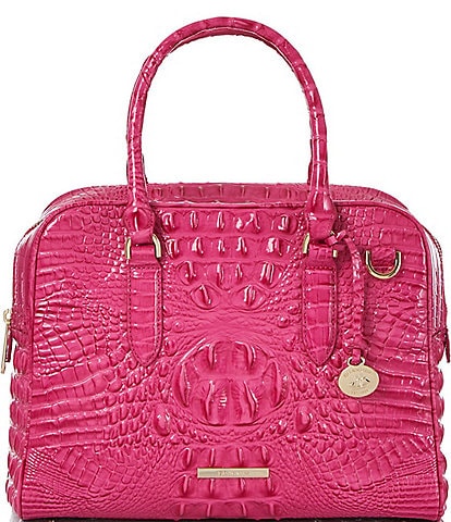 BRAHMIN Melbourne Collection Paradise Pink Marissa Satchel Bag