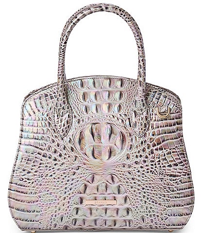 BRAHMIN Melbourne Collection Rosetta Silk Mist Satchel Bag