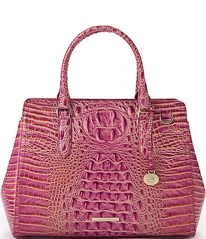 BRAHMIN Melbourne Collection Rouge Blush Small Finley Carryall Satchel Bag