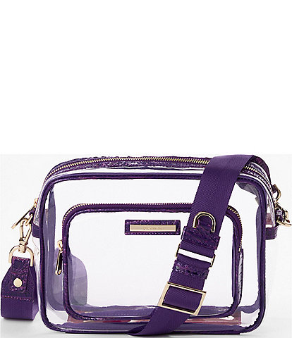 BRAHMIN Melbourne Collection Royal Purple Shea Crossbody Bag