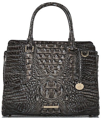 BRAHMIN Melbourne Collection Small Finley Nocturnal Carryall Satchel Bag