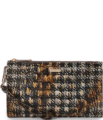 BRAHMIN Melbourne Collection Untamed Daisy Wristlet