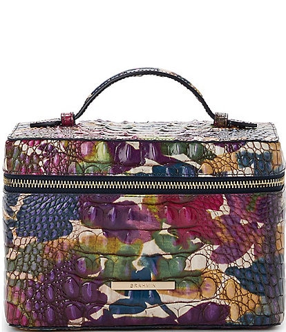 BRAHMIN Melbourne Collection Wildflower Travel Makeup Bag