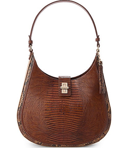 BRAHMIN Multi Compose Collection Fallon Hobo Shoulder Bag