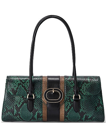 BRAHMIN Multi Venezia Dayan Snake & Lizard Satchel Bag