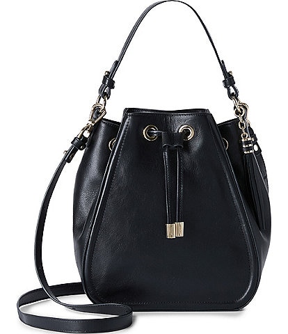 BRAHMIN Nightshade Collection Melinda Black Bucket Bag