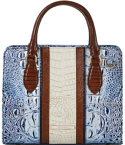BRAHMIN Odysea Collection Coastal Blue Cami Satchel Bag