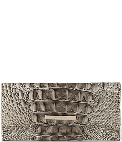 BRAHMIN Ombre Melbourne Collection Cordelia Timeless Taupe Wallet