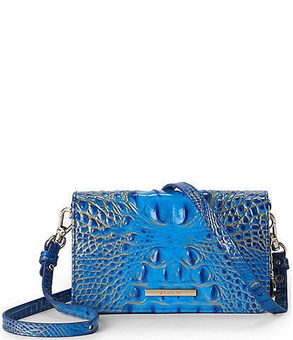 BRAHMIN Ombre Melbourne Collection Electric Indigo Minuette Crossbody Bag