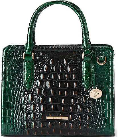 BRAHMIN Ombre Melbourne Collection Evergreen Cami Satchel Bag