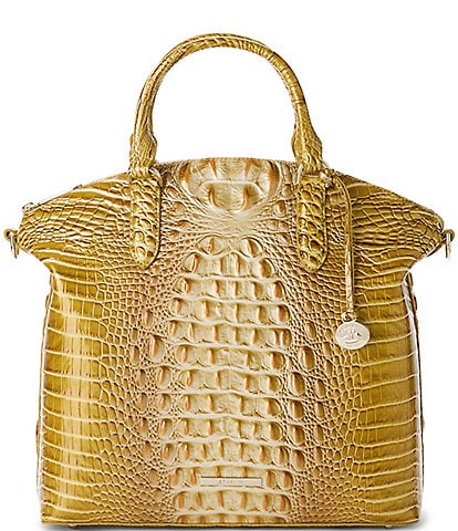 BRAHMIN Ombre Melbourne Collection Golden Rod Large Duxbury Satchel Bag