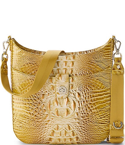 BRAHMIN Ombre Melbourne Collection Golden Rod Leia Crossbody Bag