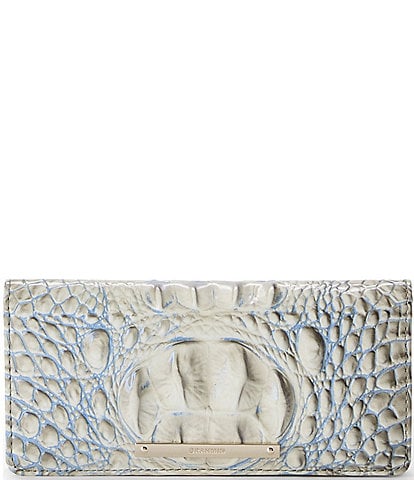 BRAHMIN Ombre Melbourne Collection Mindful Grey Ady Bifold Wallet