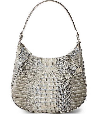 BRAHMIN Ombre Melbourne Collection Mindful Grey Amira Shoulder Bag