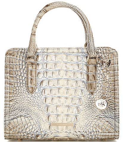 BRAHMIN Ombre Melbourne Collection Mindful Grey Cami Satchel Bag