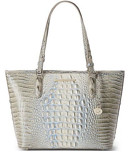 BRAHMIN Ombre Melbourne Collection Mindful Grey Medium Asher Tote Bag
