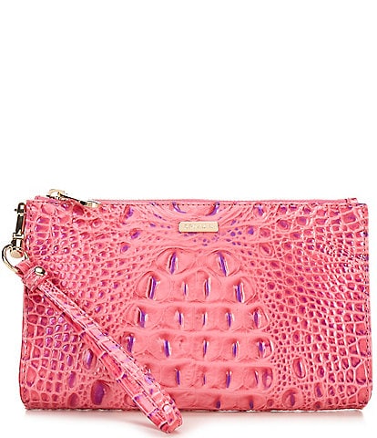 BRAHMIN Phlox Pink Daisy Wristlet