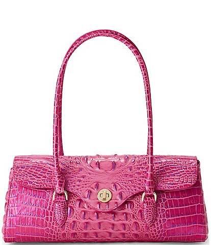 BRAHMIN Phlox Pink Dayan Satchel Bag