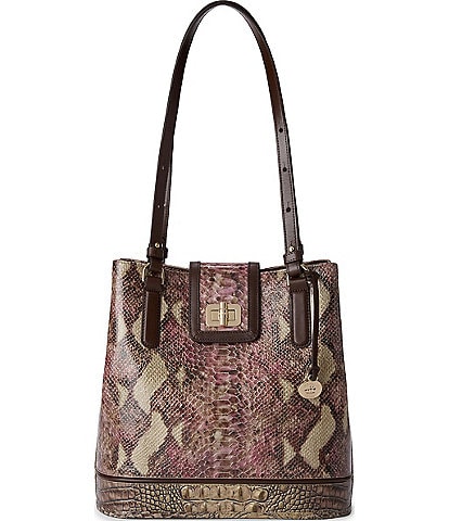 BRAHMIN Potomac Collection Brindle Fiora Bucket Bag