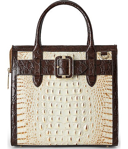 BRAHMIN Rambla Collection Multi Small Caroline Satchel Bag