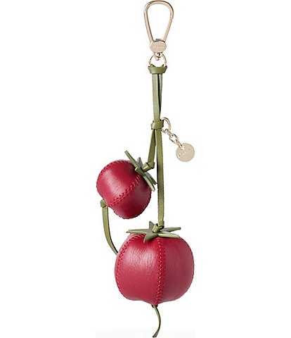 BRAHMIN Samos Collection Leather Tomato Bag Charm