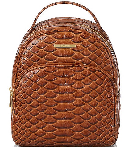 BRAHMIN Saratoga Collection Honey Brown Chelcy Backpack