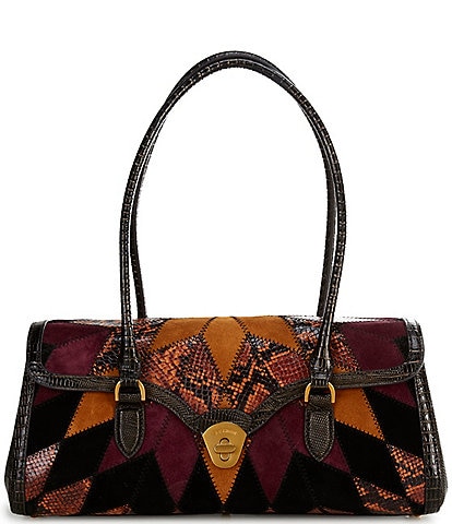 BRAHMIN Silverhill Collection Dayan Multi Snake Satchel Bag