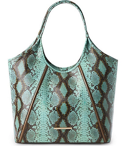 BRAHMIN Tecoma Collection Turquoise Stone Iona Tote Bag
