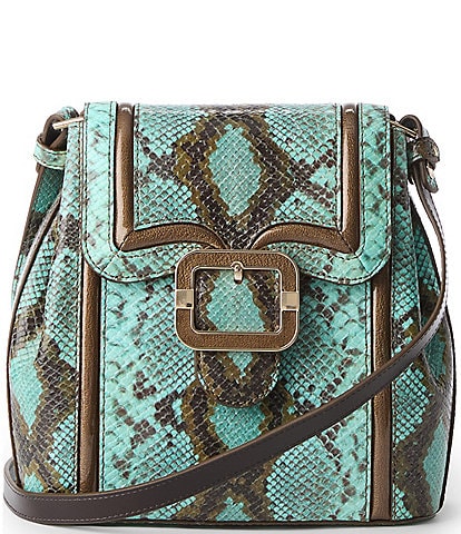 BRAHMIN Tecoma Collection Turquoise Stone Margo Crossbody Bag